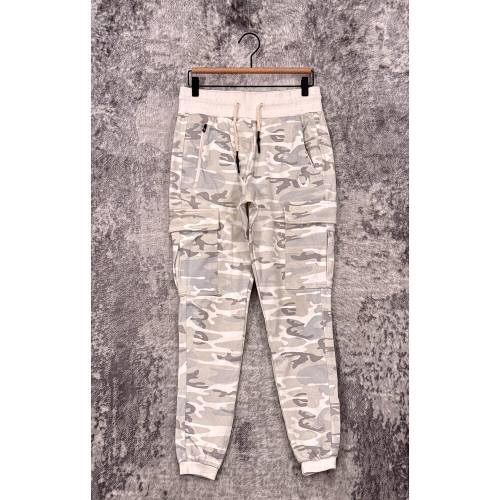 ASRV Pants Small Mens Knit Cargo Camo Jogger Sweatpants